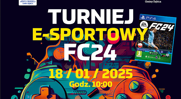 Zapraszamy na Drugi E-sportowy Turniej FC24 w Gminie Dębica!